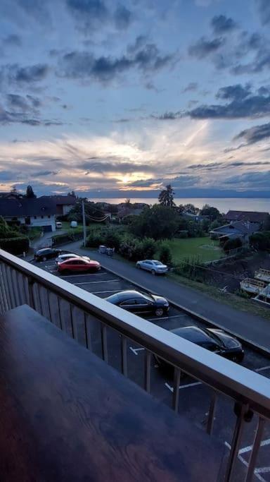 Appart Cosy Avec Vue Sur Le Lac Leman Evian-les-Bains Luaran gambar